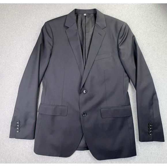 Bonobos x Marzotto Mens 40R Slim Fit Black Blazer Sport Coat Italian Wool Preppy